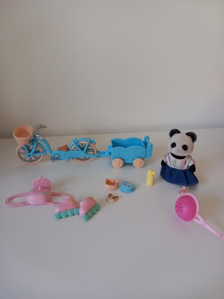 Sylvanian families fiets en skate set, Ophalen, Zo goed als nieuw, Toebehoren
