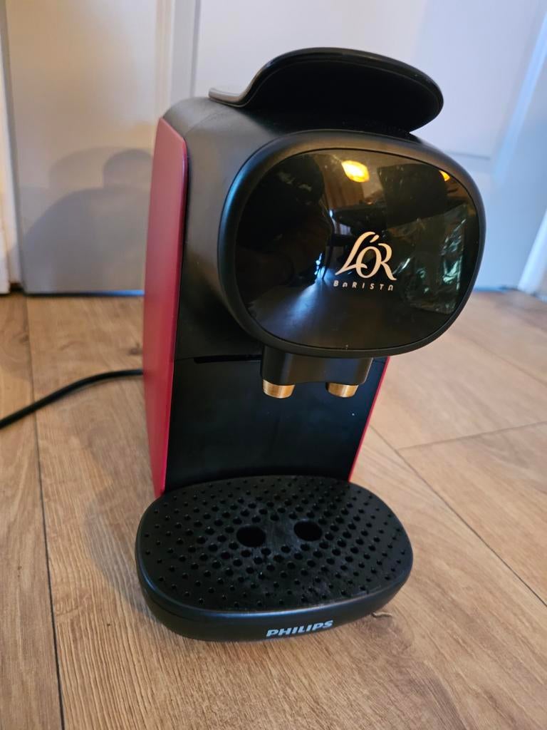 L'OR Barista Koffiemachine - Rood/Zwart nespresso, Koffiepads en cups, Koffiemachine, Ophalen of Verzenden, Zo goed als nieuw