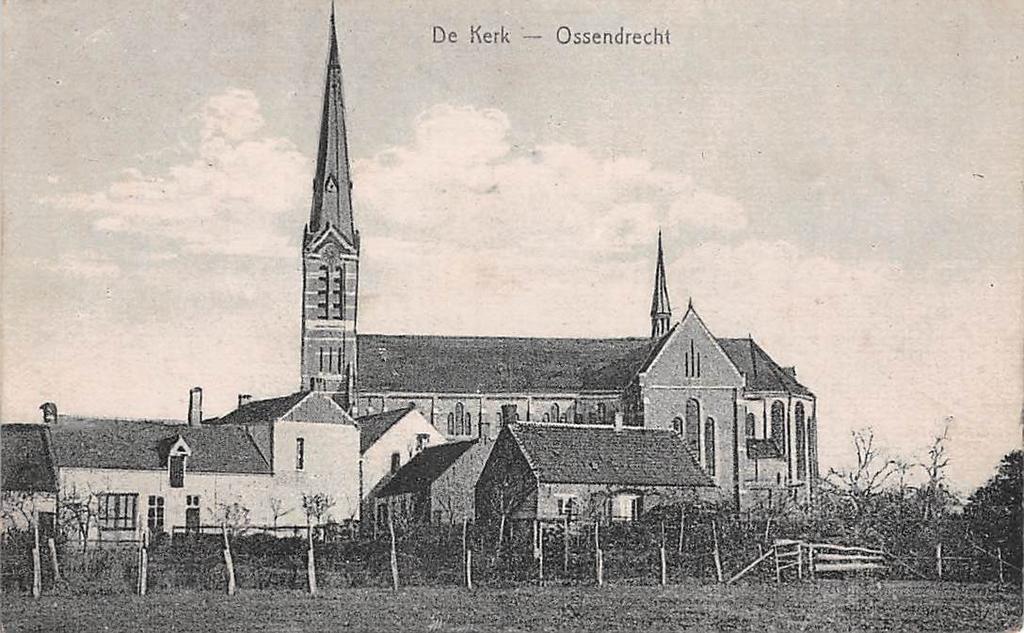 Ossendrecht - De Kerk, Verzamelen, Ophalen of Verzenden, Voor 1920, Ongelopen, Noord-Brabant