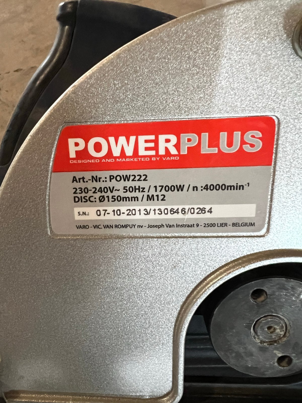 Powerplus Sleuvenfrees POW222 - Goed onderhouden, Ophalen of Verzenden, Gebruikt, Elektrisch, Sleuvenfrees