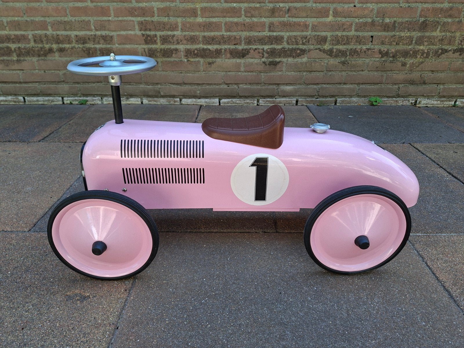 Roze Retro Roller Loopauto - Zo goed als nieuw, Ophalen, Zo goed als nieuw, Loopvoertuig