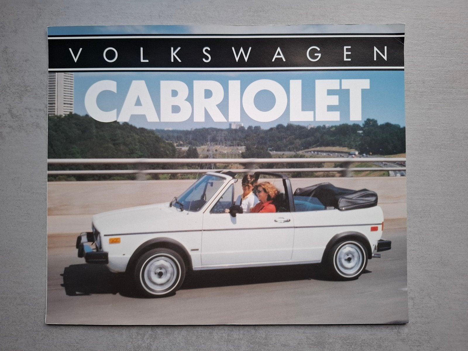 Canadese Volkswagen Golf Cabriolet brochure - 1984 / 1985, Ophalen of Verzenden, Zo goed als nieuw, Volkswagen