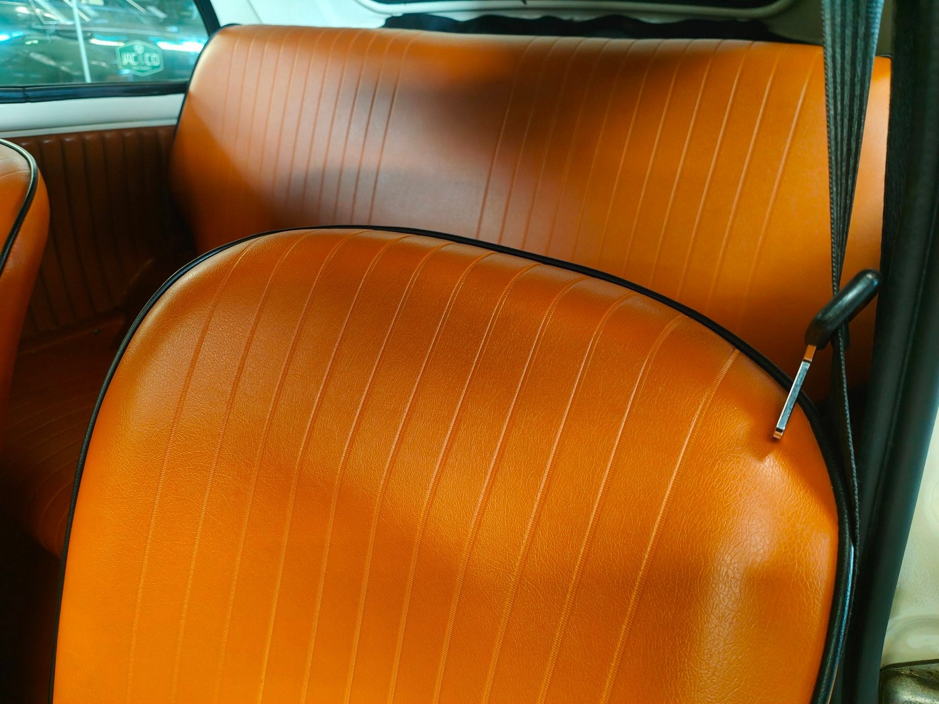 Fiat 500L Volledig gerestaureerd - Cognac Leder, Auto's, Fiat, Achterwielaandrijving, Gebruikt, Lederen bekleding, Wit