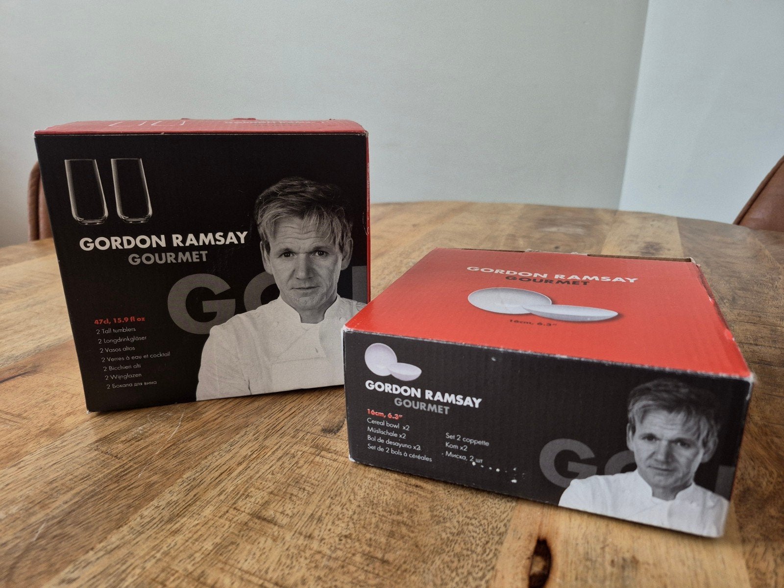 *Nieuw* Gordon Ramsay Gourmet kommen en glazen set, Overige merken, Keramiek, Nieuw, Ophalen of Verzenden
