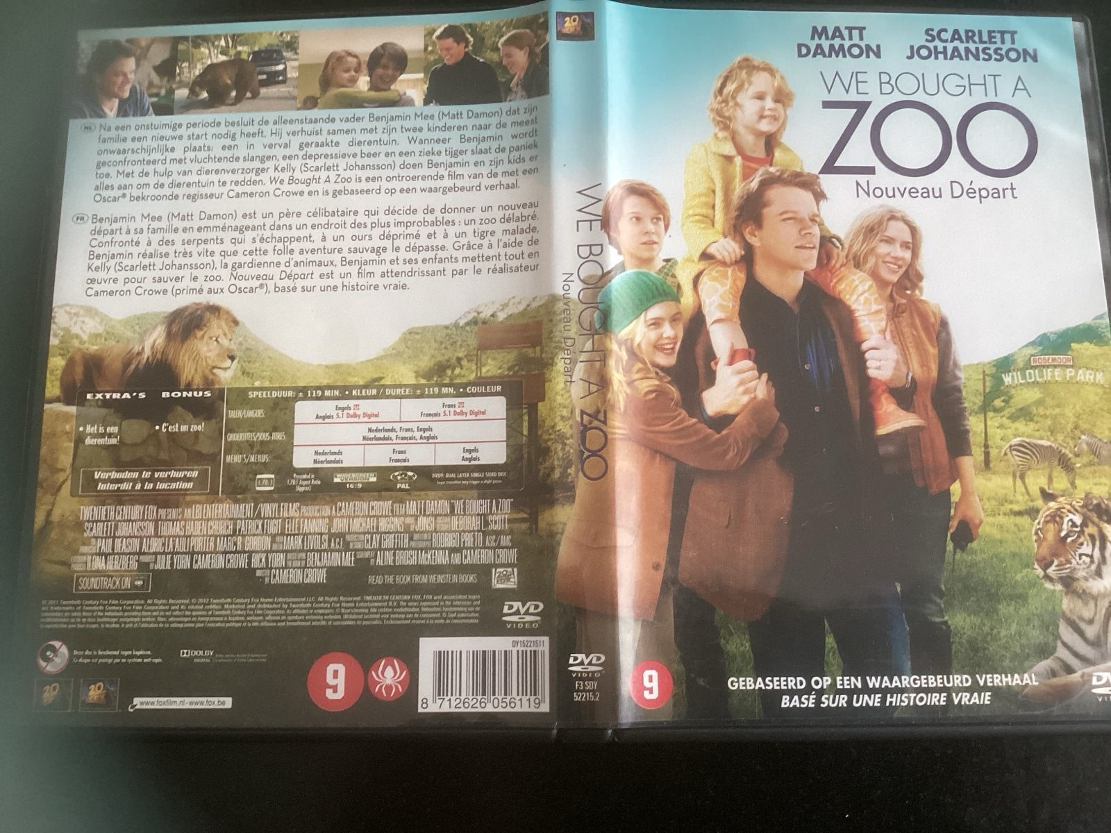 We Bought a Zoo - DVD (Nieuw Staat), Cd's en Dvd's, Waargebeurd drama, Nederlands, Vanaf 9 jaar, Ophalen of Verzenden