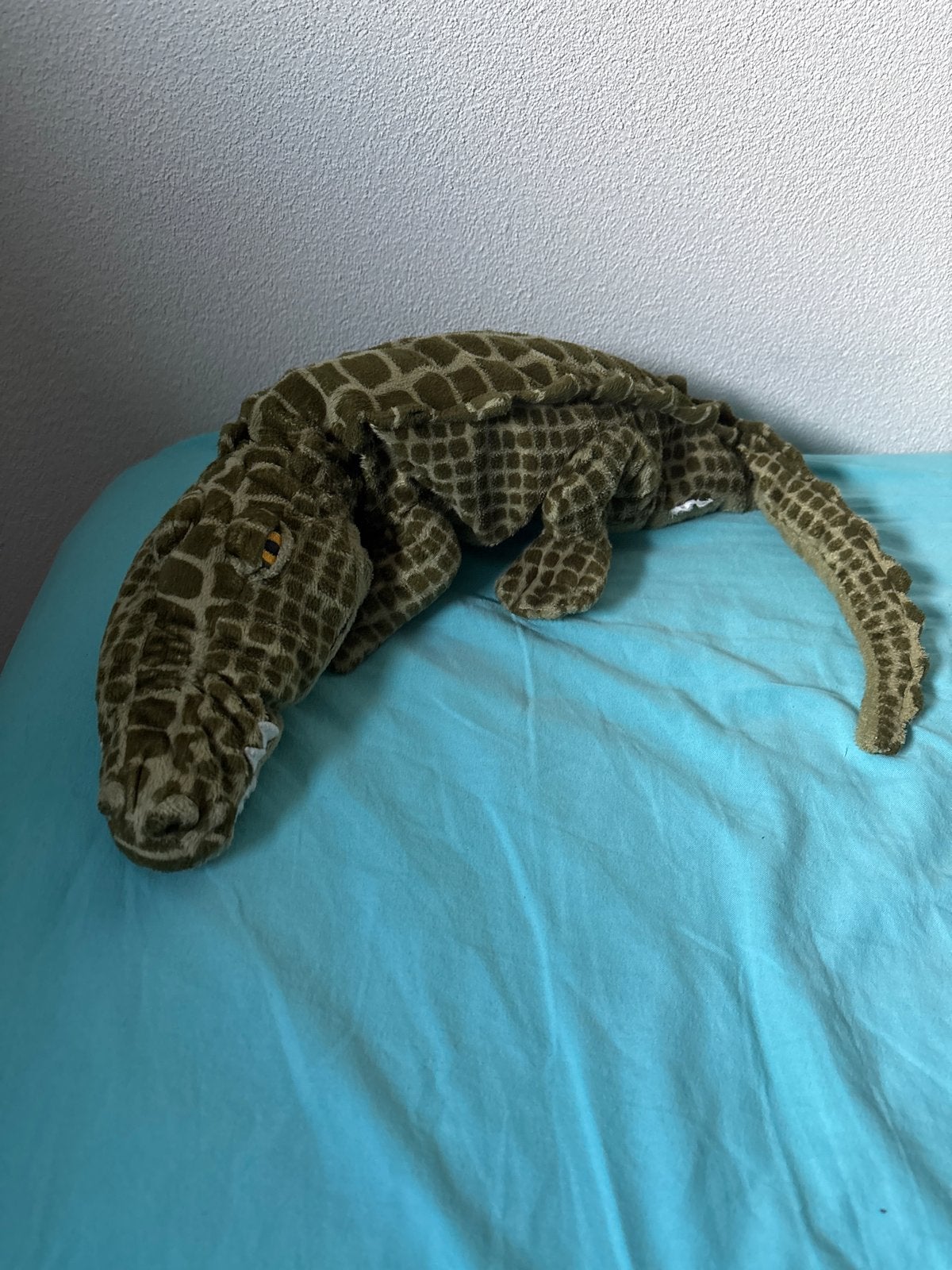 Grote krokodil knuffel, Ophalen, Groen, Overige typen, Zo goed als nieuw
