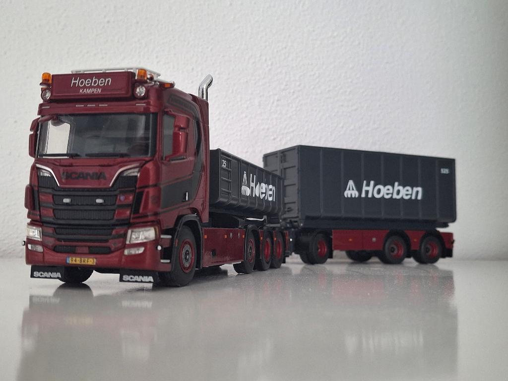 ≥ Scania S normal 8x2 haakarm Hoeben metalen Kampen WSi 1/50 ...
