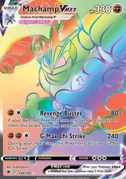 MACHAMP VMAX 194/189 - ASTRAL RADIANCE, Ophalen of Verzenden, Nieuw, Losse kaart, Foil