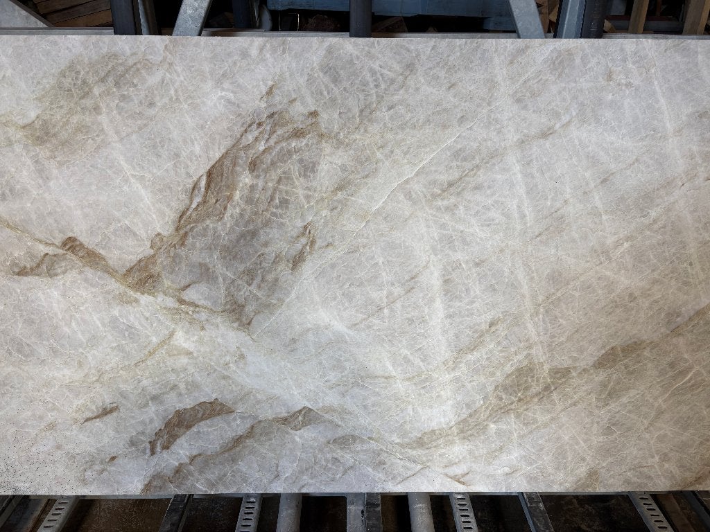 Buitenkeukenblad graniet/kwartsiet/marmer Afm:170x89,5x2 cm., Ophalen, Nieuw, Houtskool
