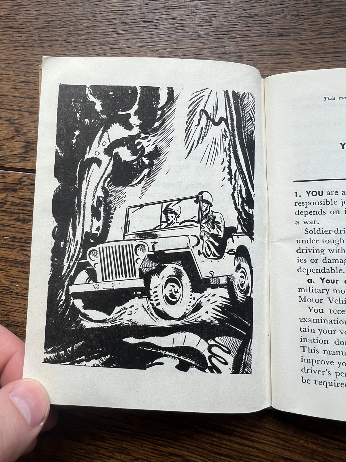 WO2 Amerikaans Drivers Manual KTR Chauffeur Jeep 1944, Amerika, Verzenden, Boek of Tijdschrift
