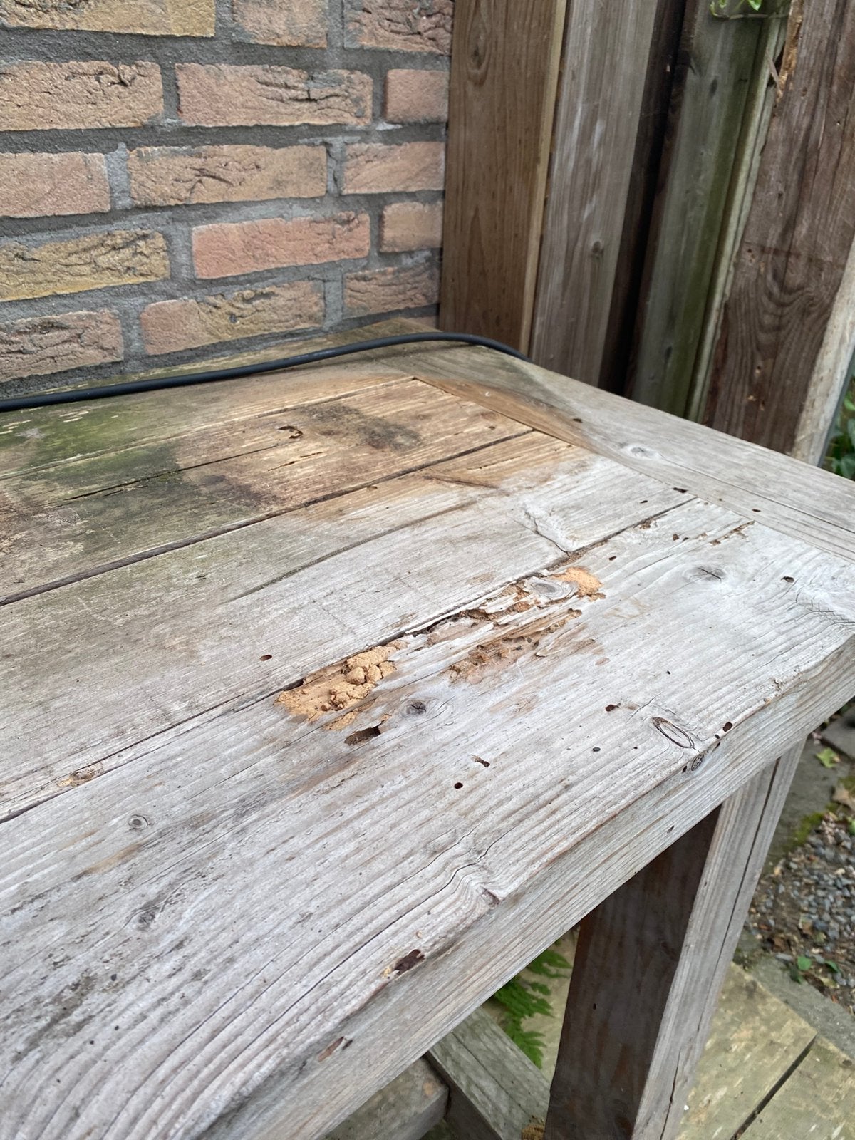 Gratis hoge tafel, Ophalen of Verzenden, Gebruikt, Rechthoekig, Hout