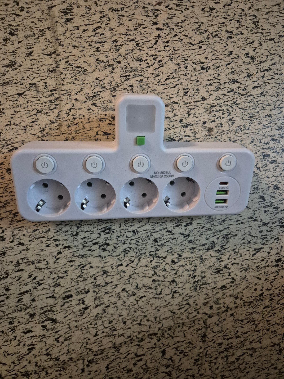 Verplaatsbaar stekkerblok met USB-oplaad met lampje poorten, Ophalen, Nieuw, Overige merken, Stopcontact