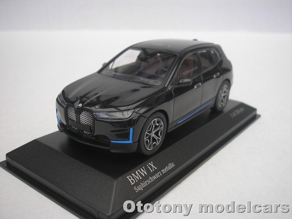 Bmw iX 2022 Zwart Metallic 1/43 Minichamps, Ophalen of Verzenden, Nieuw, Auto, MiniChamps