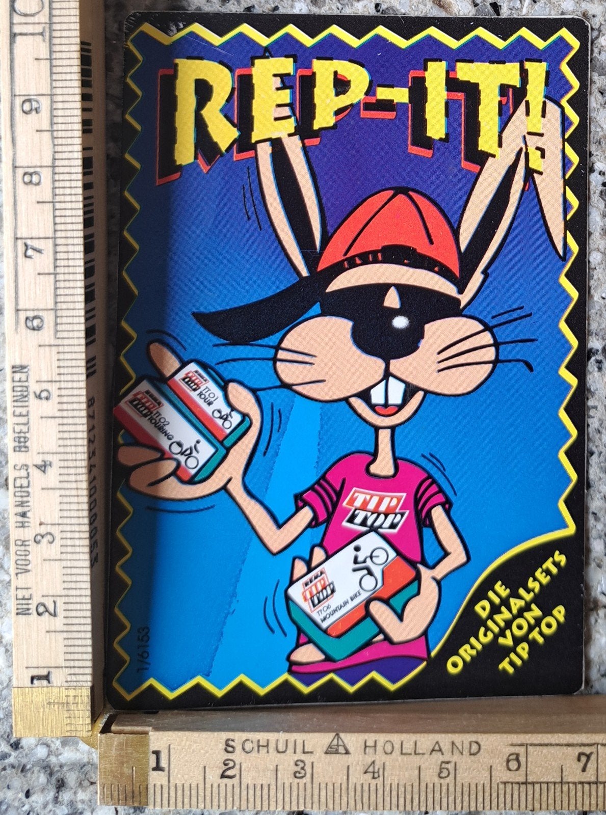 vintage sticker Rep-It Reparatie set voor fietsbanden, Ophalen of Verzenden, Zo goed als nieuw