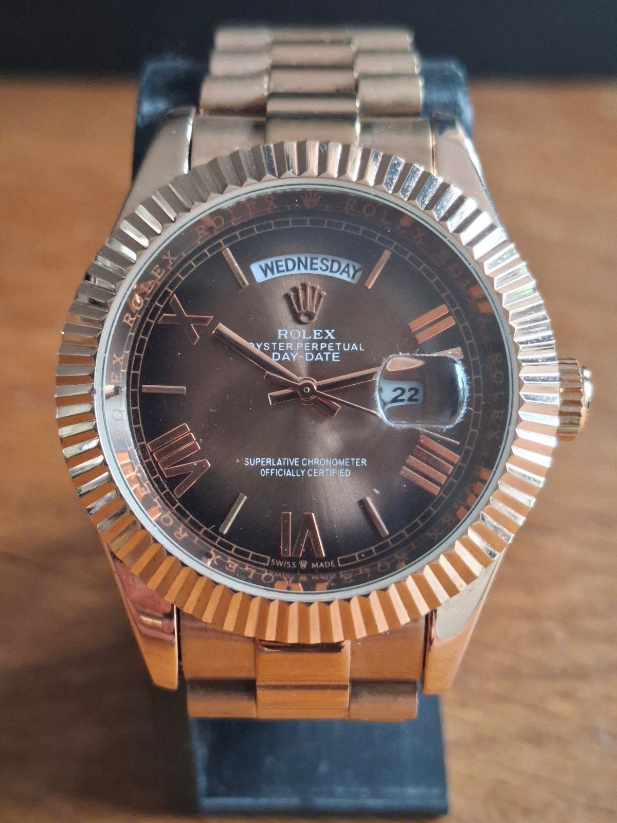 Rolex Oyster Perpetual Day-Date, Verzenden, Zo goed als nieuw, IOS