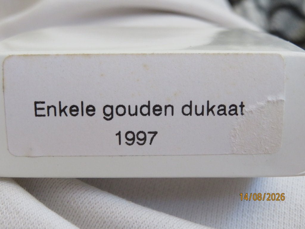 N0.212- Gouden Enkel Dukaat 1997 Proof in Doosje munt, Koningin Beatrix, Losse munt, Goud, Overige waardes
