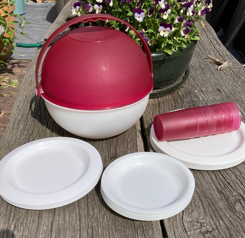 Picknick servies camping compact 5/6 persoons, Ophalen of Verzenden, Gebruikt