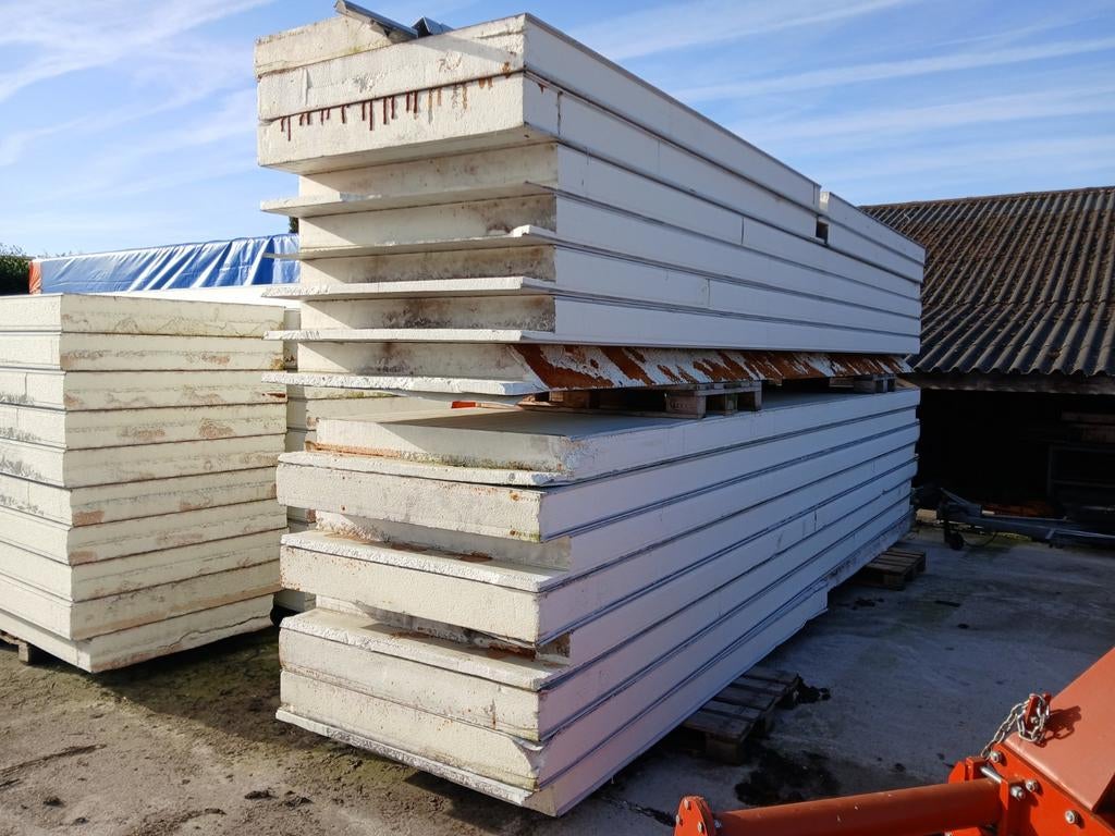 Koelcelpanelen, Doe-het-zelf en Verbouw, Platen en Panelen, Ophalen, Gebruikt, Overige materialen, 100 mm of meer