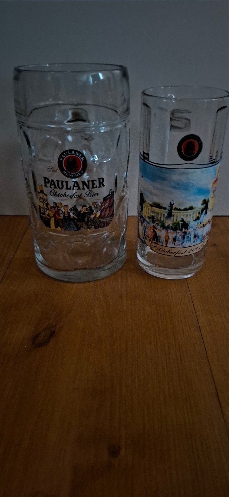 Kleine paulaner verzameling glazen en flessen, Verzamelen, Biermerken, Ophalen of Verzenden, Glas of Glazen, Overige merken
