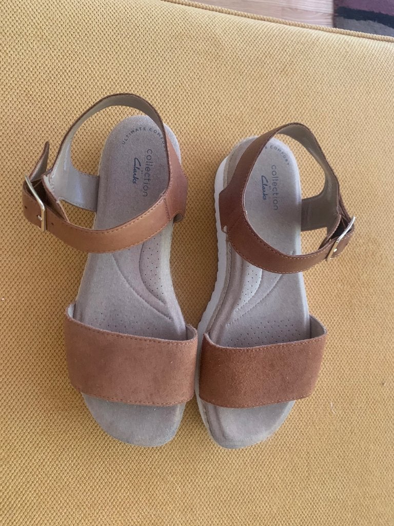 clarks, Overige kleuren, Zo goed als nieuw, Clarks, Sandalen of Muiltjes