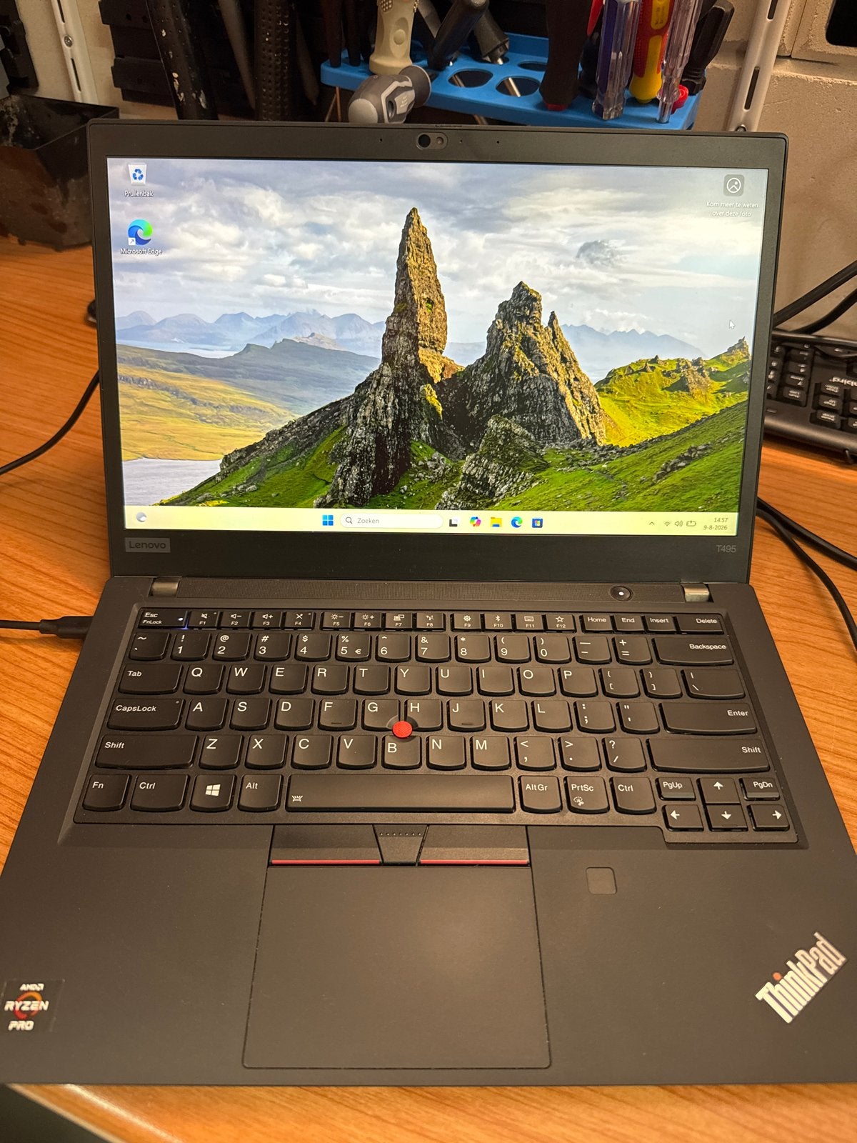 Lenovo ThinkPad T495 - Ryzen 5 PRO - 8GB RAM - 256GB SSD, Computers en Software, Windows Laptops, 256 GB, 2 tot 3 Ghz, Qwerty