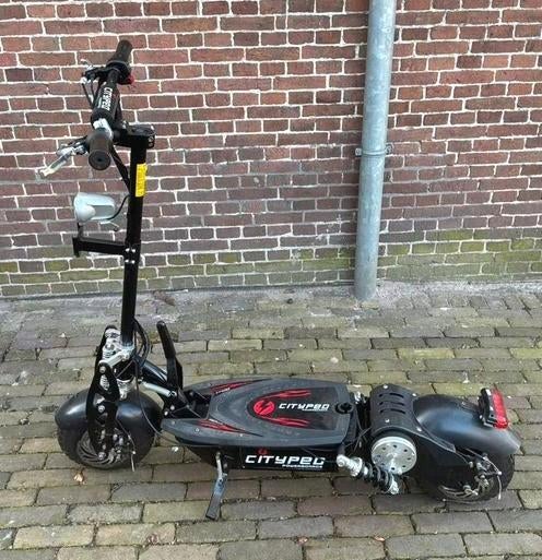 Cityped elektrische 45km step opvouwbaar met zadel en meer, Ophalen, Zo goed als nieuw, Elektrische step (E-scooter), Cityped