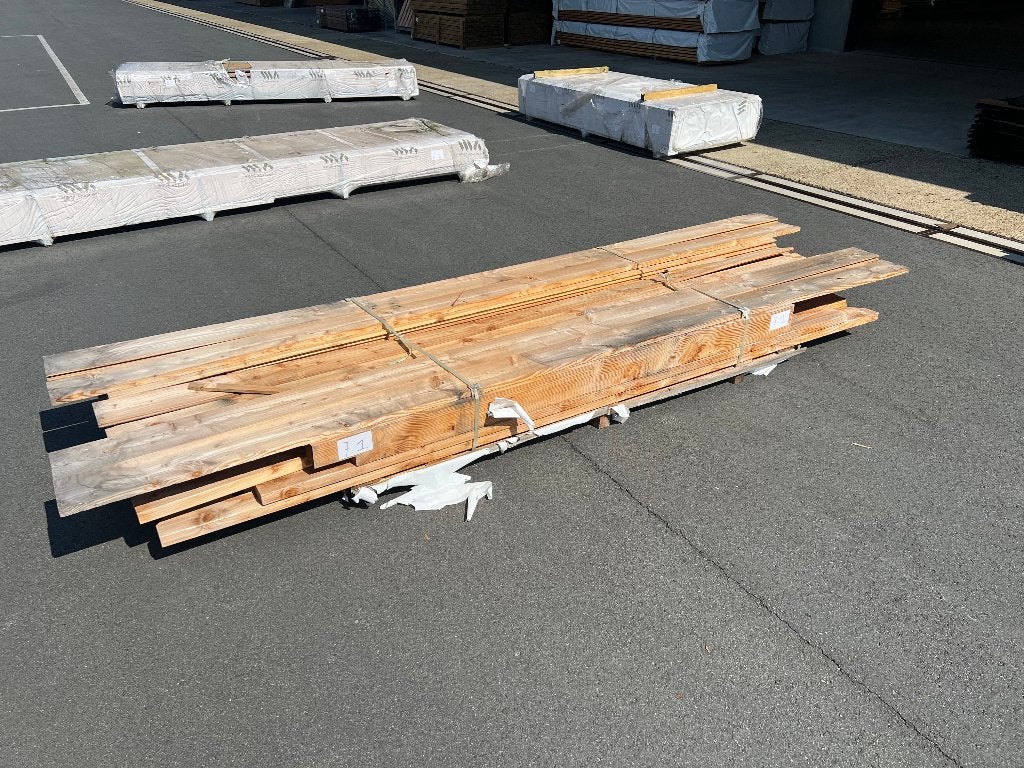 Groot Douglas hout pakket, Ophalen, 25 tot 50 mm, Zo goed als nieuw, Plank