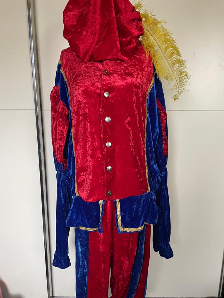Pietenpak Rood/blauw, Ophalen of Verzenden