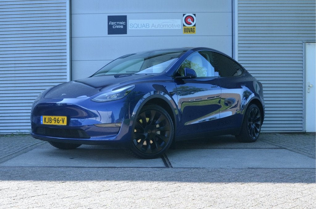Tesla Model Y Long Range AWD 75 kWh AutoPilot3.0 Ryzen, Wit, Auto's, Tesla, Bedrijf, Te koop, Model Y, 4x4, ABS, Achteruitrijcamera