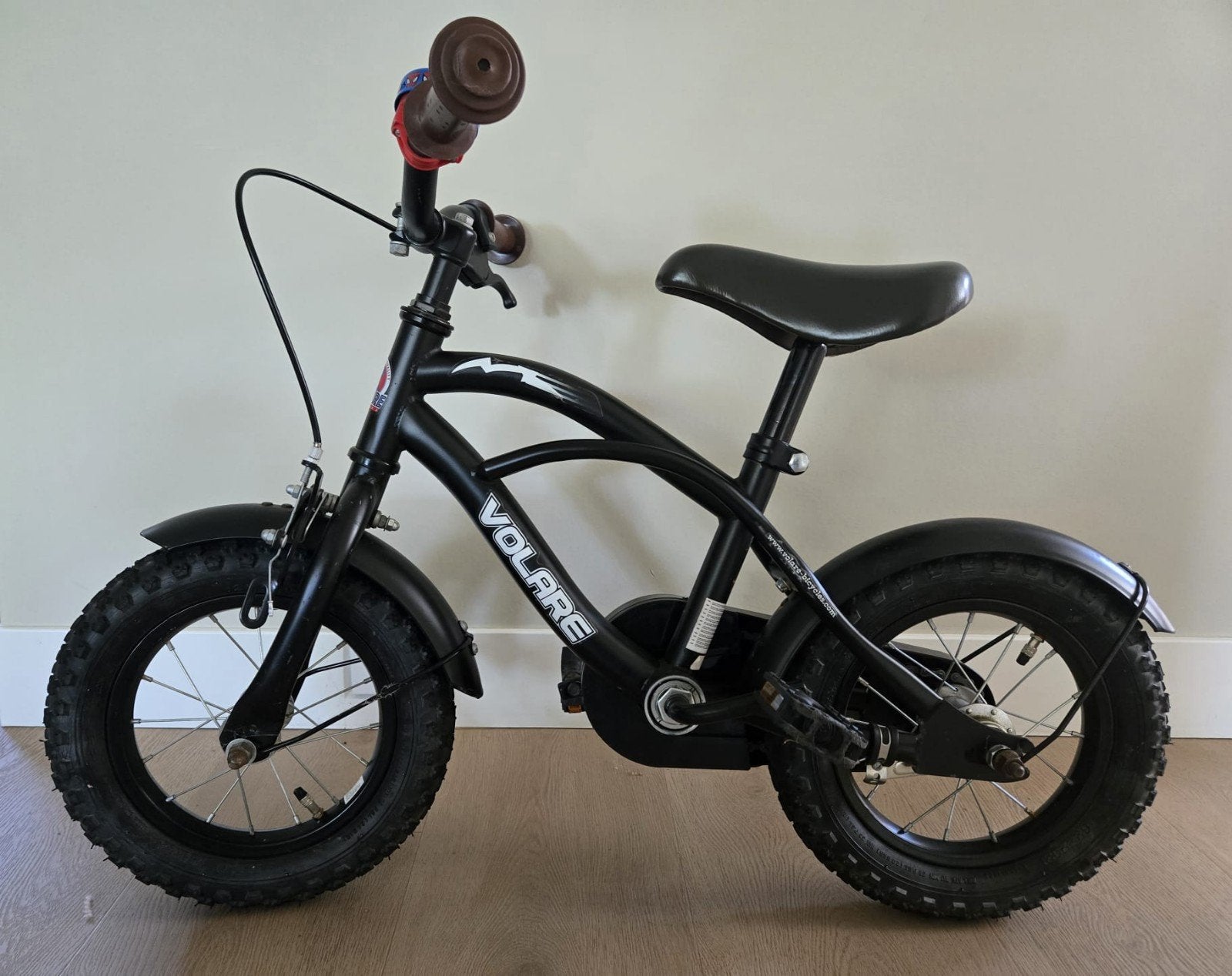 Volare Black Cruiser 14 inch kinderfiets opknapper, Ophalen, Gebruikt, Minder dan 16 inch, Zijwieltjes