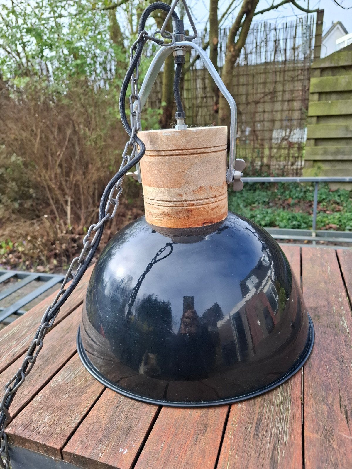 Binnenlamp met kurk, Ophalen, Gebruikt, Overige materialen, Industrieel