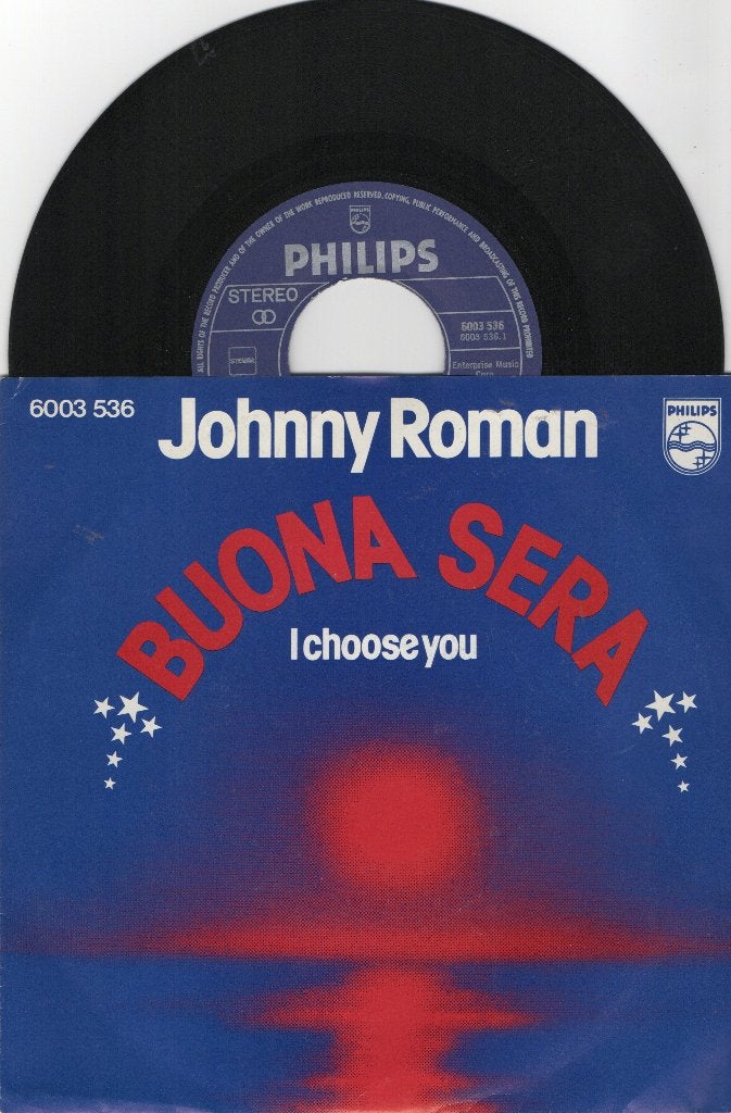 Johnny Roman – Buona Sera, Ophalen of Verzenden, Zo goed als nieuw, 7 inch, Overige genres