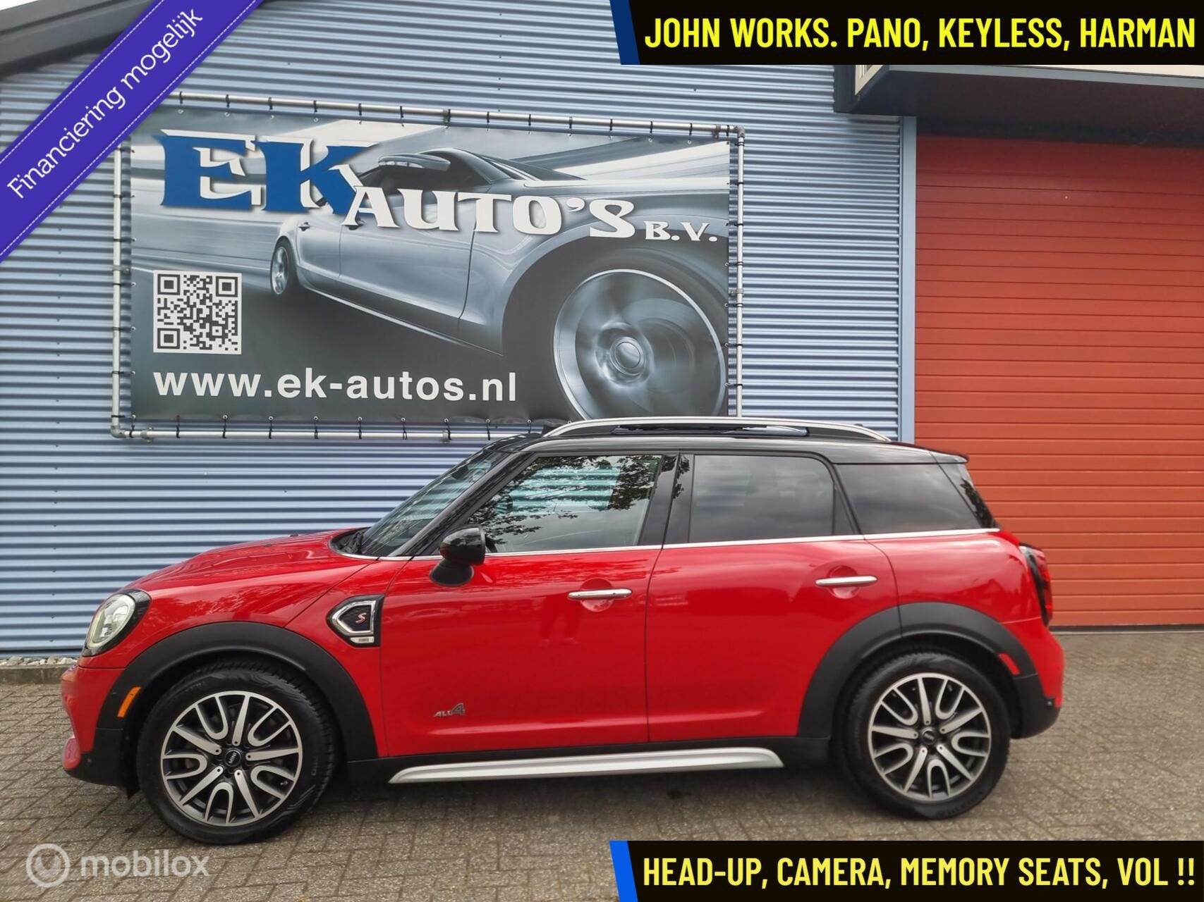 Mini Countryman 2.0 Cooper S ALL4 Chili John Works Automaat, Auto's, 1998 cc, Gebruikt, Leder, Bedrijf
