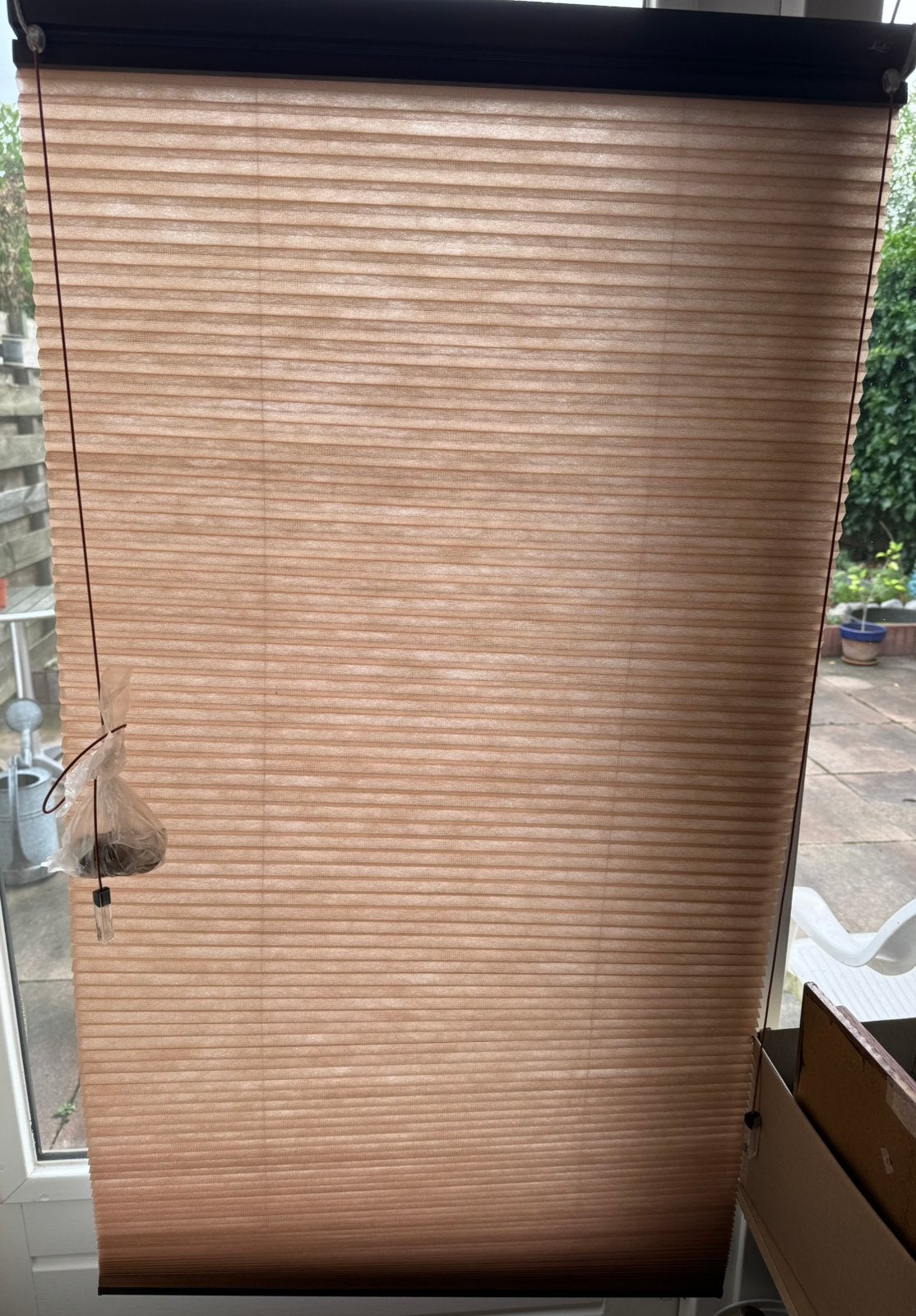 Luxaflex Duette Shades top down-bottom up plissé 173cm br., Ophalen, Zo goed als nieuw, Polyester, Plisségordijn