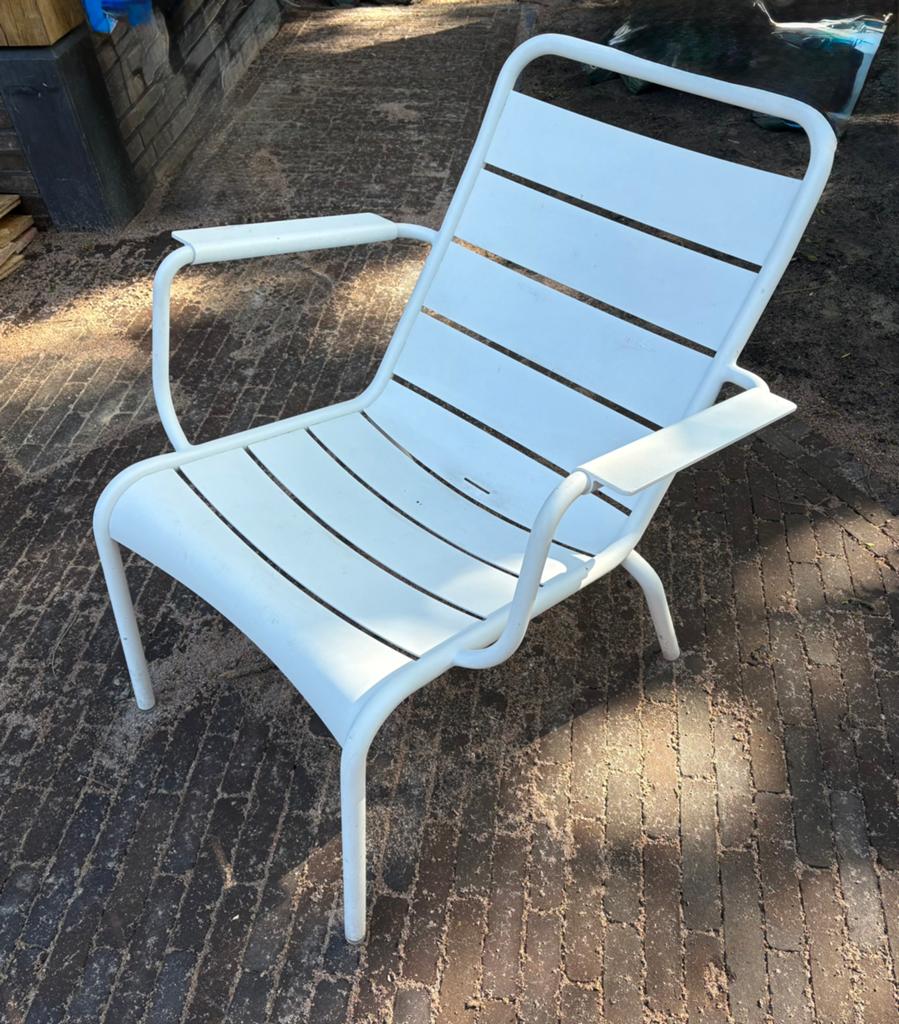 Fermob Luxembourg lounge chair stoel Cotton White, Ophalen of Verzenden, Zo goed als nieuw