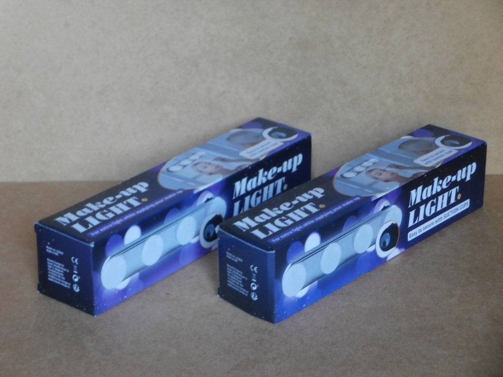 Make-up beauty light verlichting lampje spiegel vier bollen, Ophalen of Verzenden, Nieuw, Gehele gezicht, Overige typen