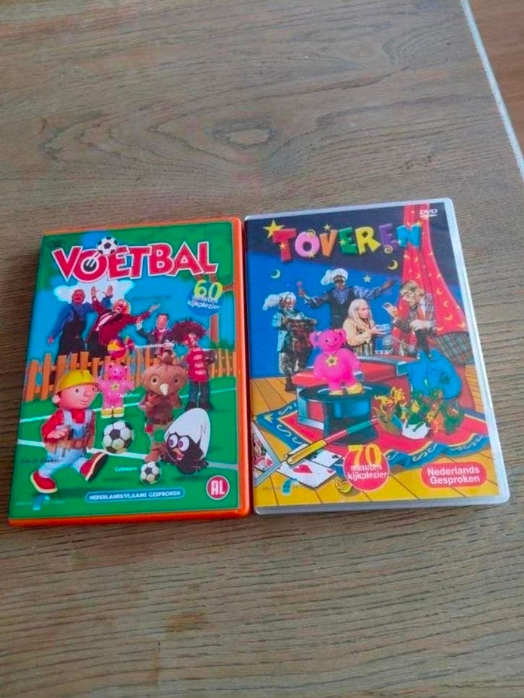 Toveren & Voetbal dvd's met o.a. Bassie en Adriaan., Gebruikt, Alle leeftijden, Tv-serie, Ophalen of Verzenden