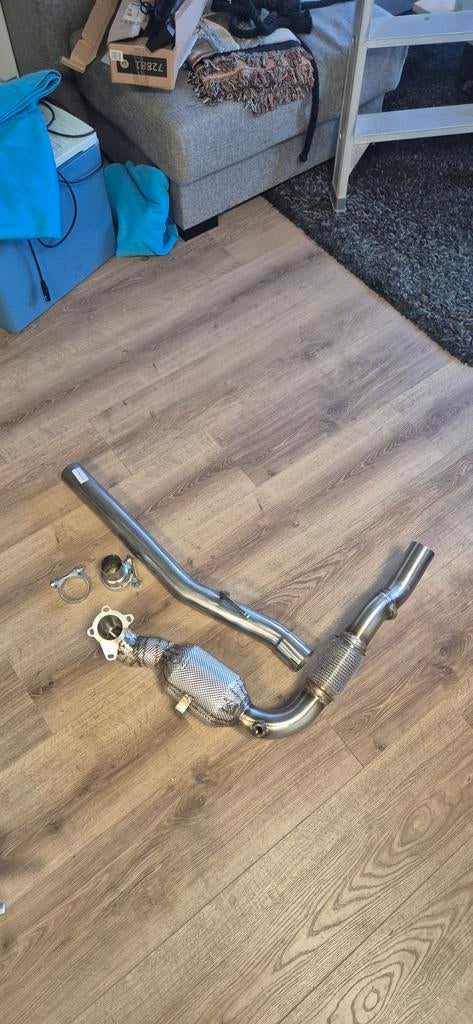 Bull-X 2.5" Downpipe VW Polo 6R 1.2 TSI CBZB EA111 200 cells, Auto-onderdelen, Uitlaatsystemen, Ophalen of Verzenden, Nieuw, Volkswagen