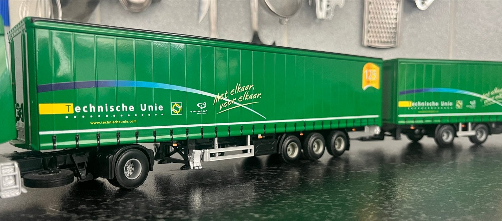 Mercedes-Benz Actros LZV modeltruck Technische Unie, Overige merken, 1:32 tot 1:50, Ophalen of Verzenden, Zo goed als nieuw