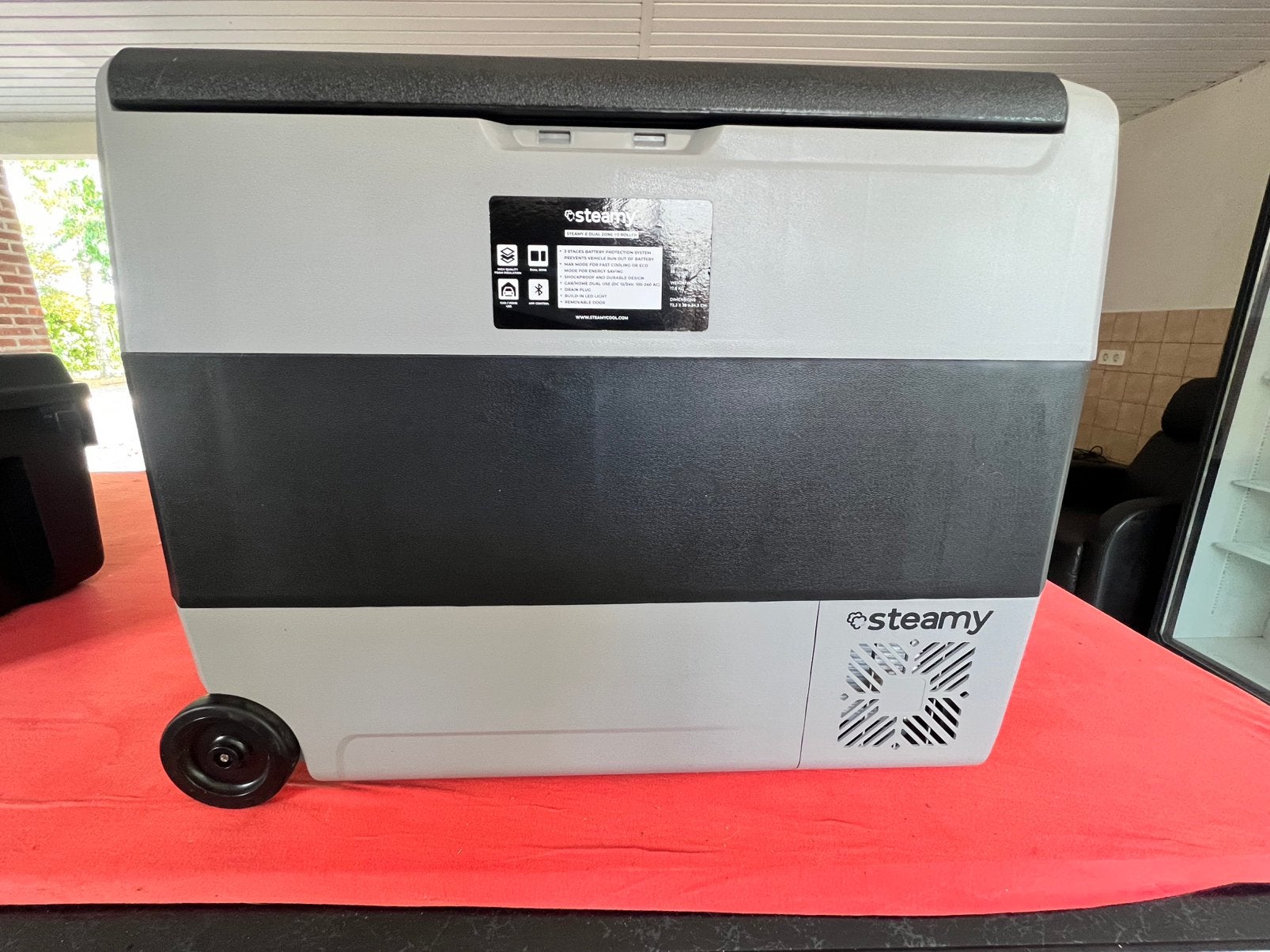 Steamy Roller 60 koelbox 56 liter, Ophalen, Zo goed als nieuw, Koelelement