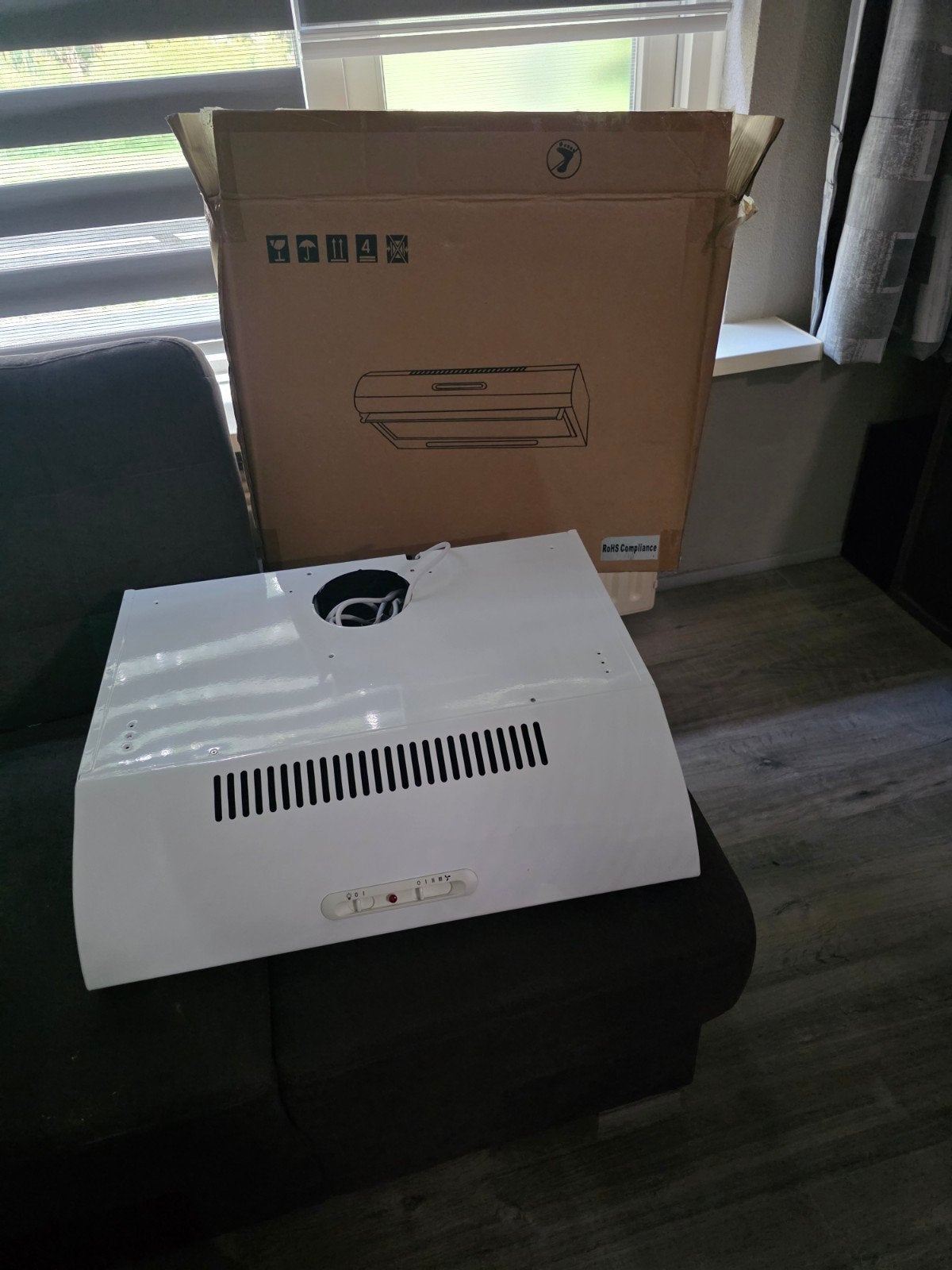 Te koop: Splinternieuwe afzuigkap, Ophalen, Onderbouw afzuigkap, Nieuw, 400 tot 600 m³ per uur