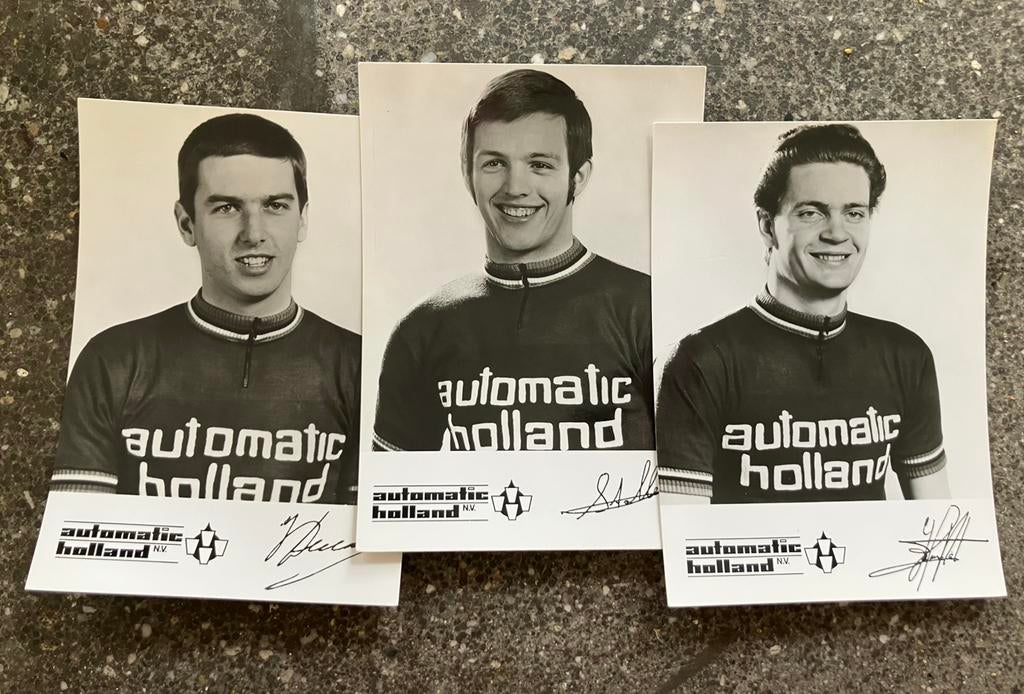 Automatic Holland - kaarten wielrenners Rotterdam, Verzamelen, Sportartikelen en Voetbal, Verzenden, Zo goed als nieuw, Overige sporten
