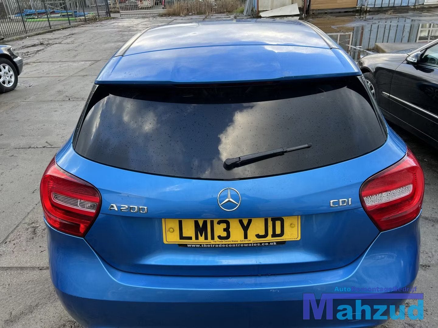 MERCEDES A KLASSE W176 blauw 162 achterklep 2012-2018, Gebruikt, Mercedes-Benz AG, Deur, Mercedes-Benz