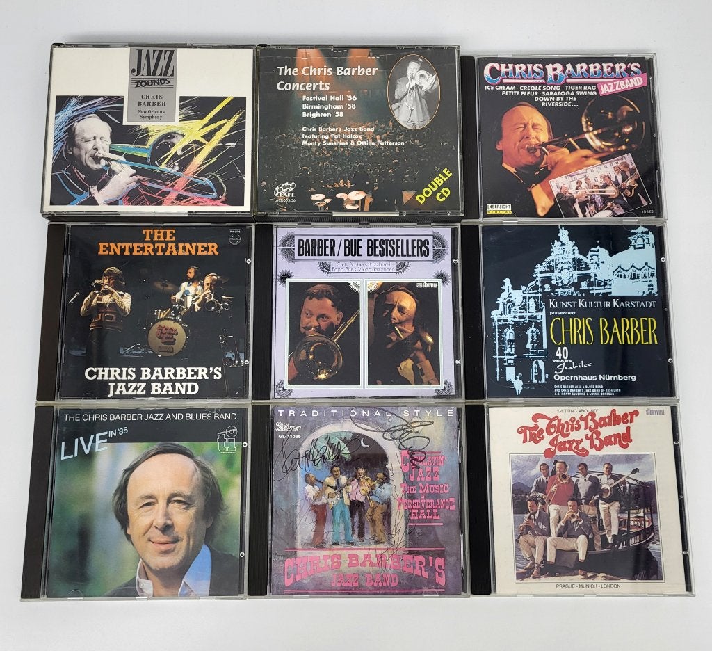 Chris Barber CD Collectie - 13 albums, signed, Cd's en Dvd's, Ophalen of Verzenden, Gebruikt, Jazz, Gesigneerd