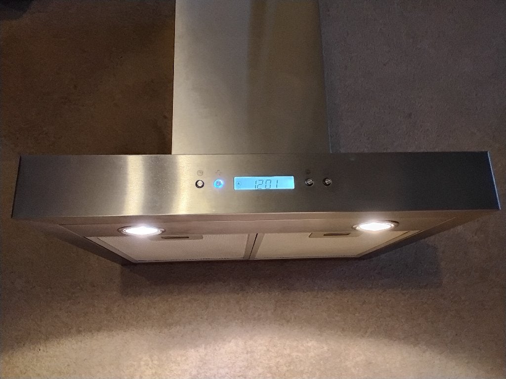 Afzuigkap - 60 cm, Ophalen, Gebruikt, 400 tot 600 m³ per uur, Motor