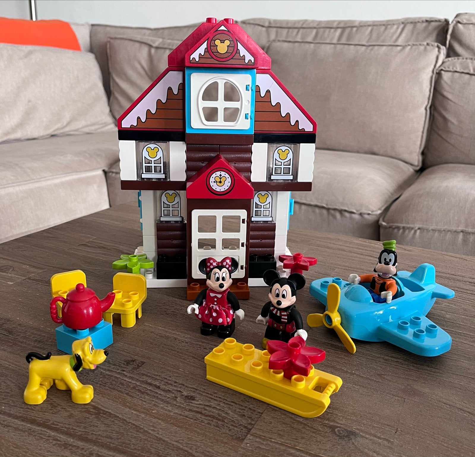 Lego Duplo Mickey's Vakantiehuis 10889, Ophalen, Lego, Zo goed als nieuw, Compleet