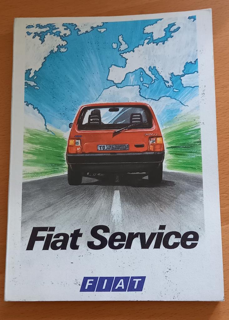 boekje Fiat service netwerk  1988, Ophalen of Verzenden