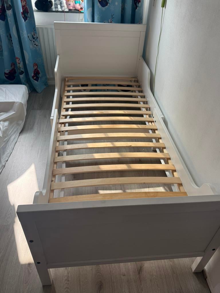 Ikea Busunge meegroei bed, Kinderen en Baby's, Kinderkamer | Bedden, Gebruikt, 70 tot 85 cm, 180 cm of meer, Ophalen