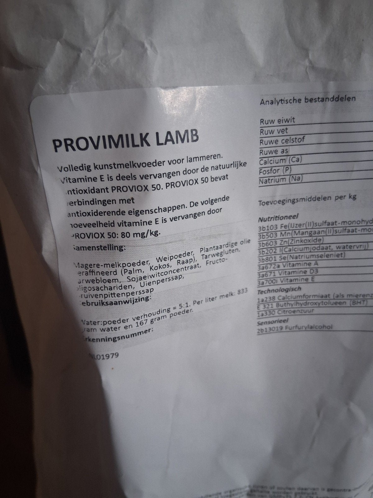 Kunstmelkpoeder voor lammeren, Dieren en Toebehoren, Ophalen, Vee
