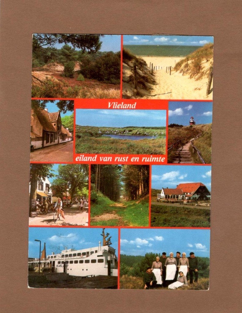 Vlieland. :  10 luik, Verzenden, 1980 tot heden, Gelopen, Waddeneilanden